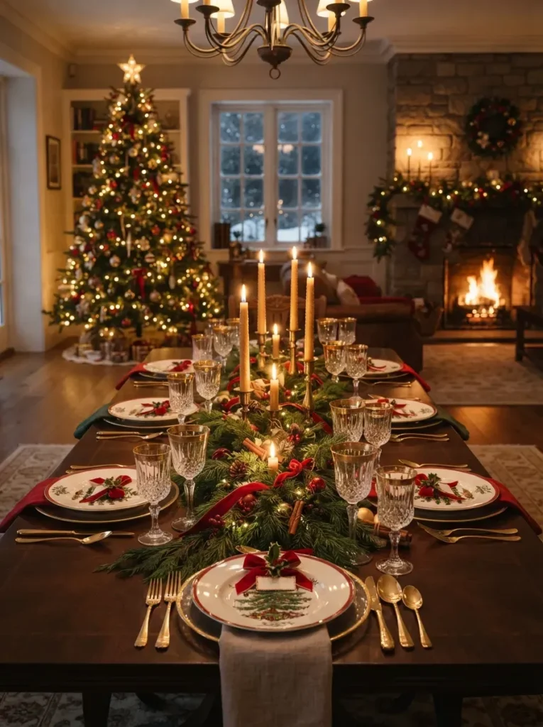 1. Classic Red and Green Christmas Theme