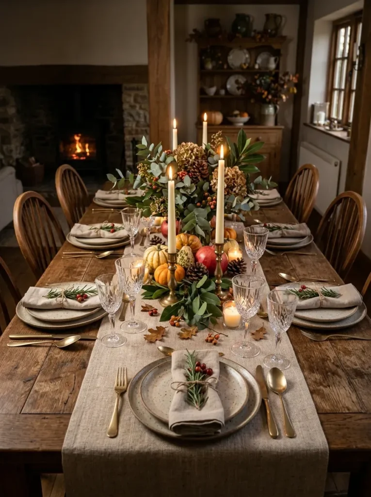 1. Start With a Natural Table Runner
