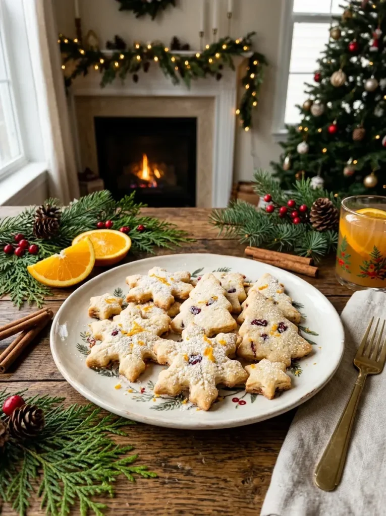 12. Cranberry Orange Shortbread