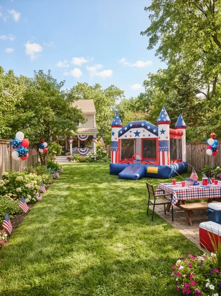 12. Rent or Borrow a Bounce House