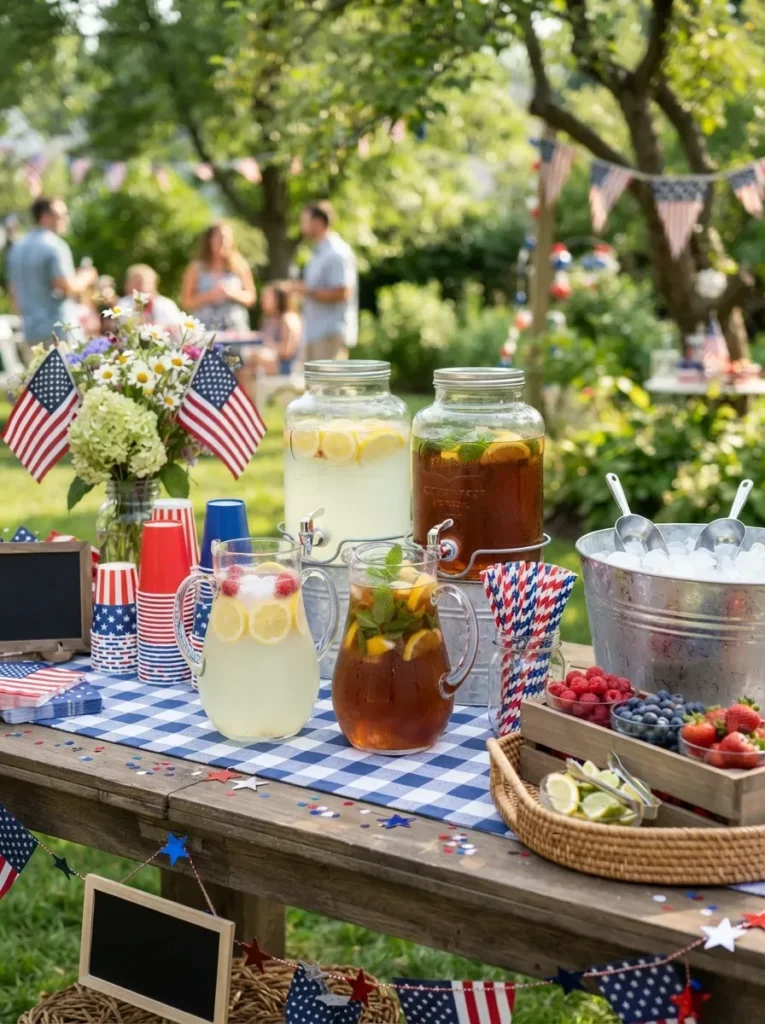 12. Striped Straws and Paper Cups