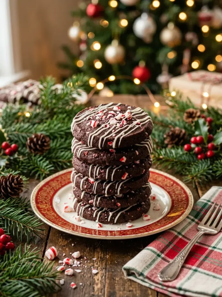 13. Chocolate Peppermint Slice and Bake Cookies