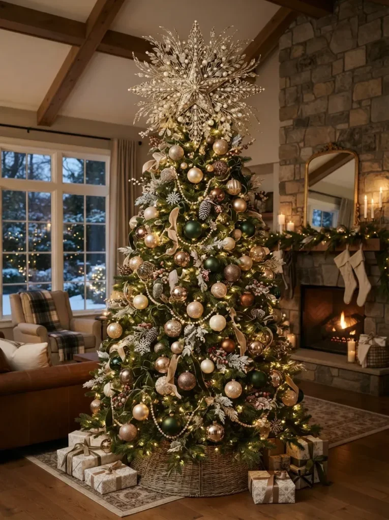 13. Go Oversized with a Tree Topper