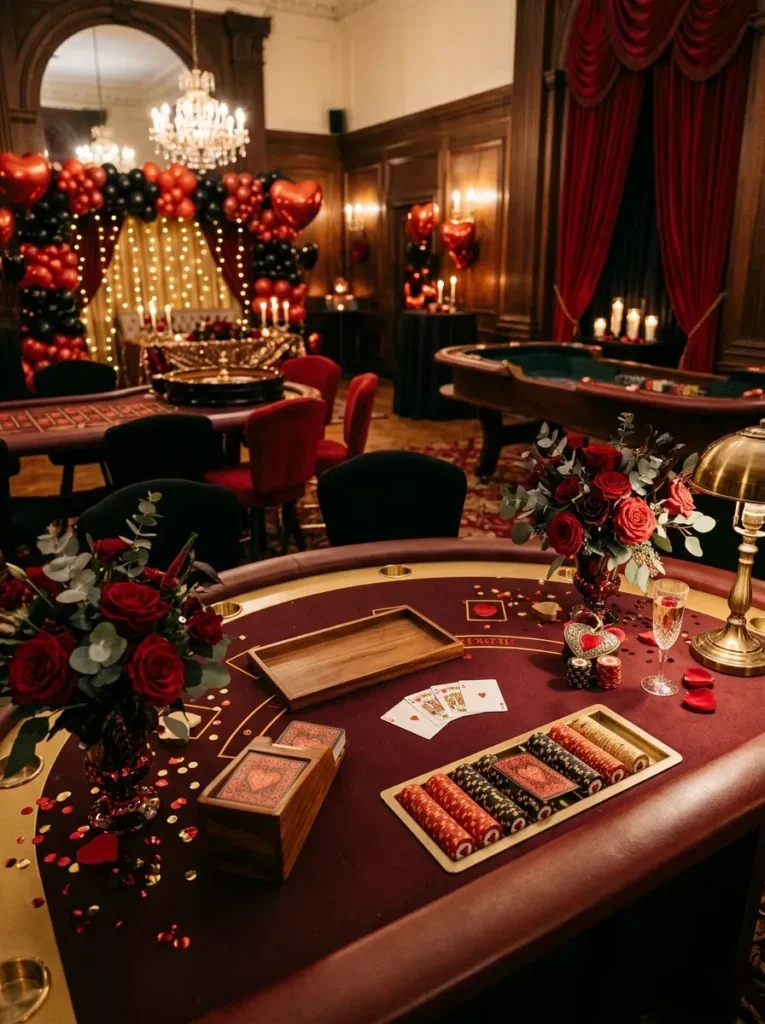 13. Plan A Casino Night With A Love Theme