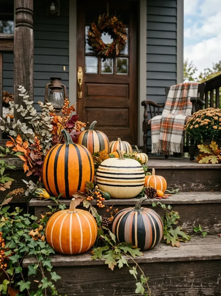 14. Striped Pumpkins