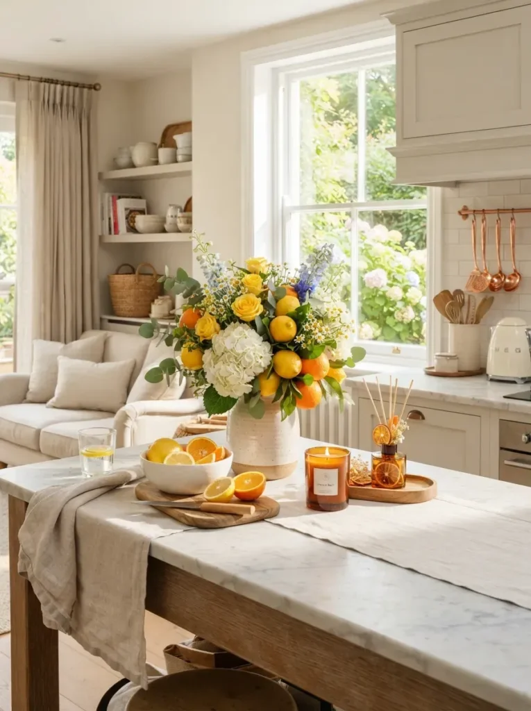 14. Use Citrus and Floral Scents