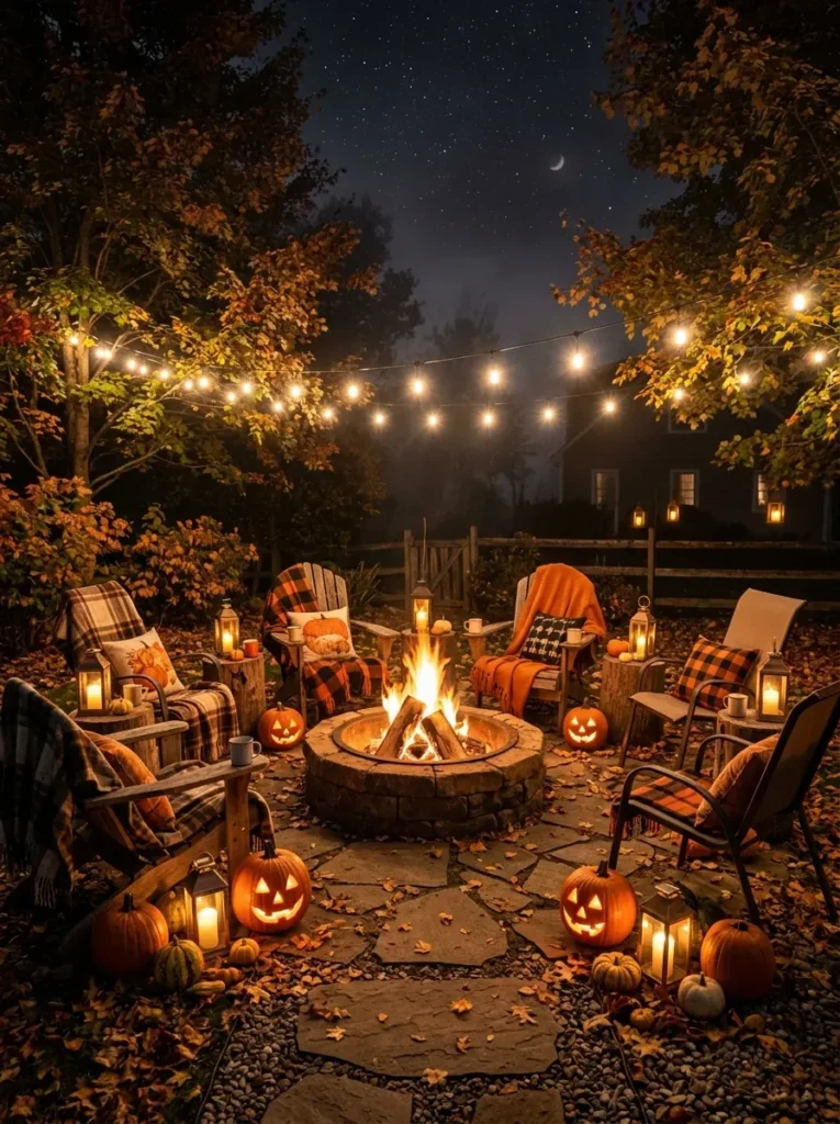 14. Use a Bonfire for an Outdoor Twist