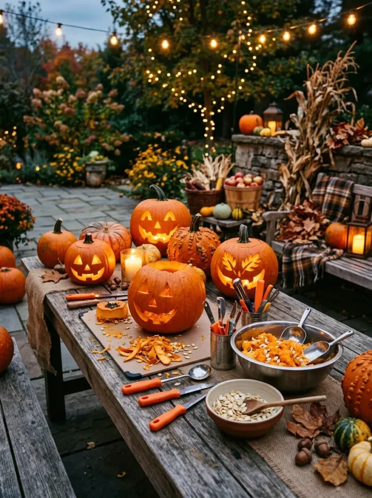 15. Bring in a Pumpkin Carving Station