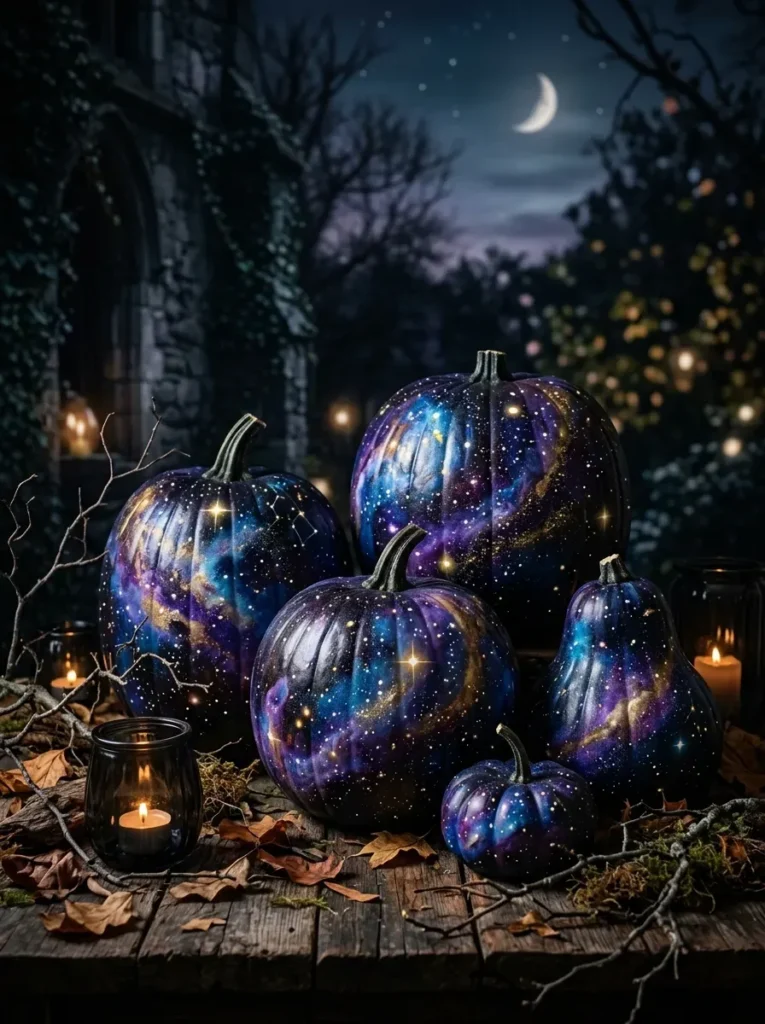15. Galaxy Pumpkins