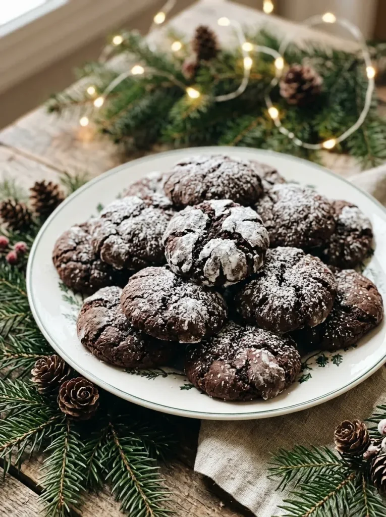 16. Chocolate Crinkle Cookies