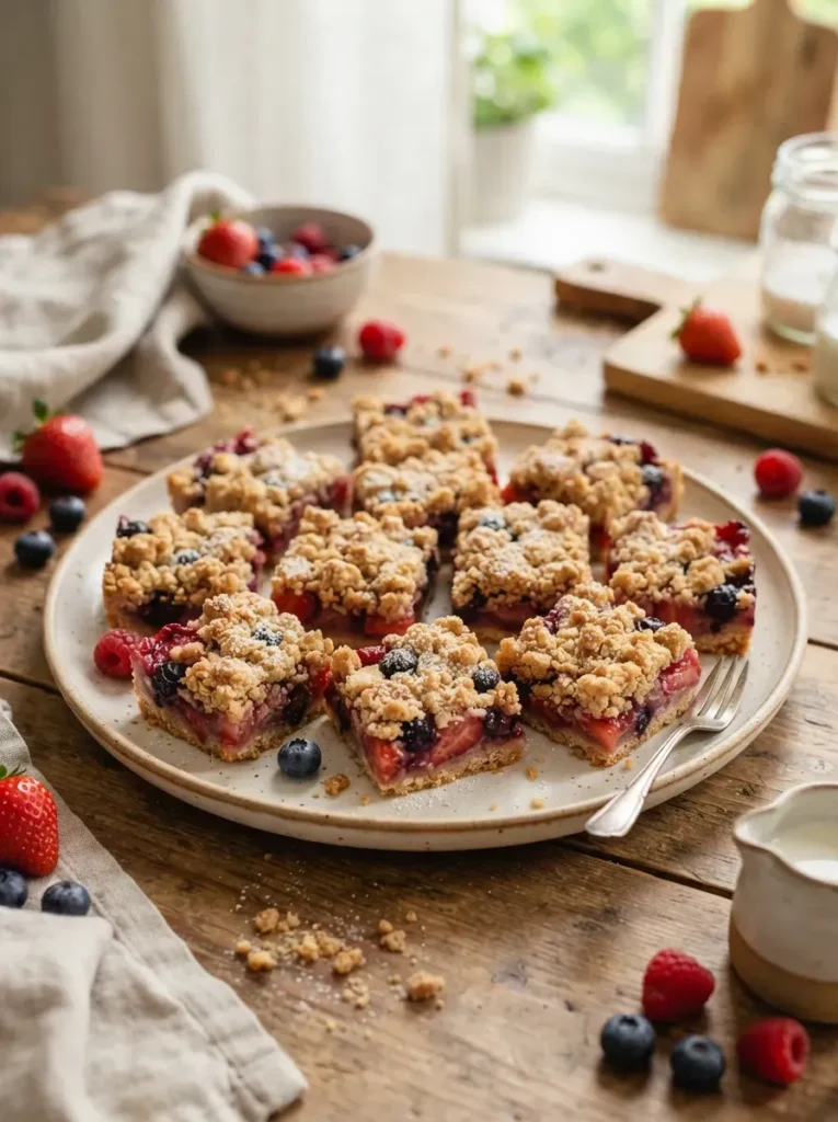 17. Berry Crumble Bars