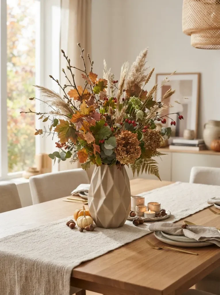 17. Geometric Vase with Greenery
