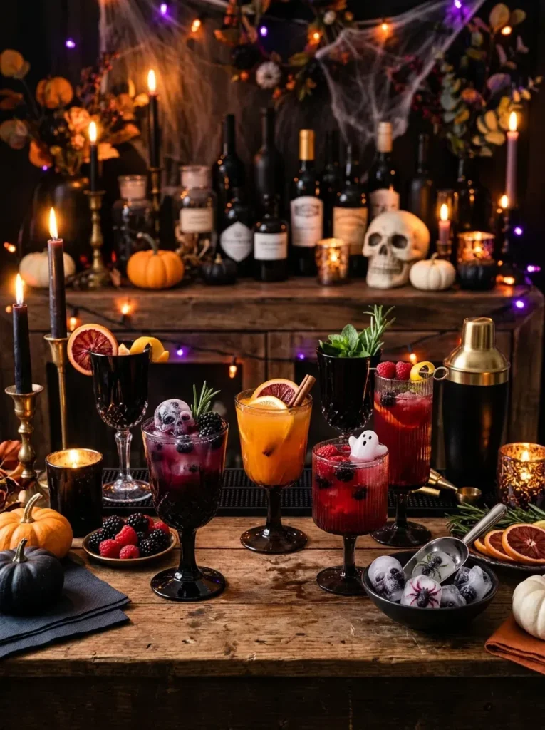 2. Build a Signature Halloween Cocktail Bar