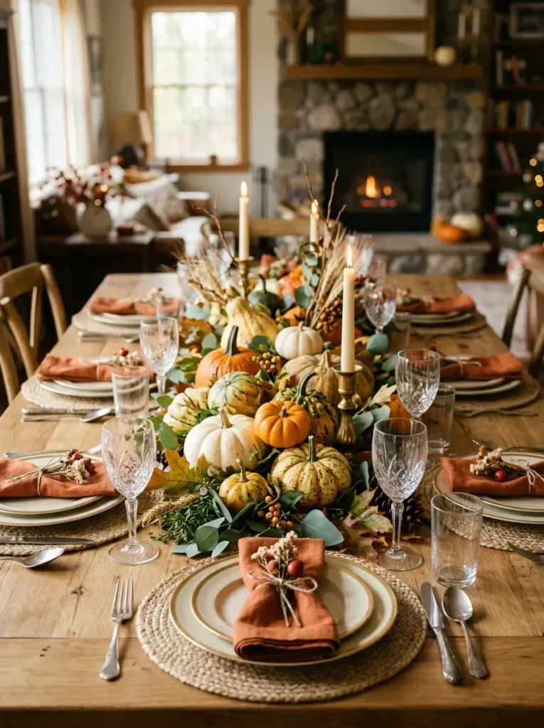 2. Mix in Fresh Pumpkins and Gourds