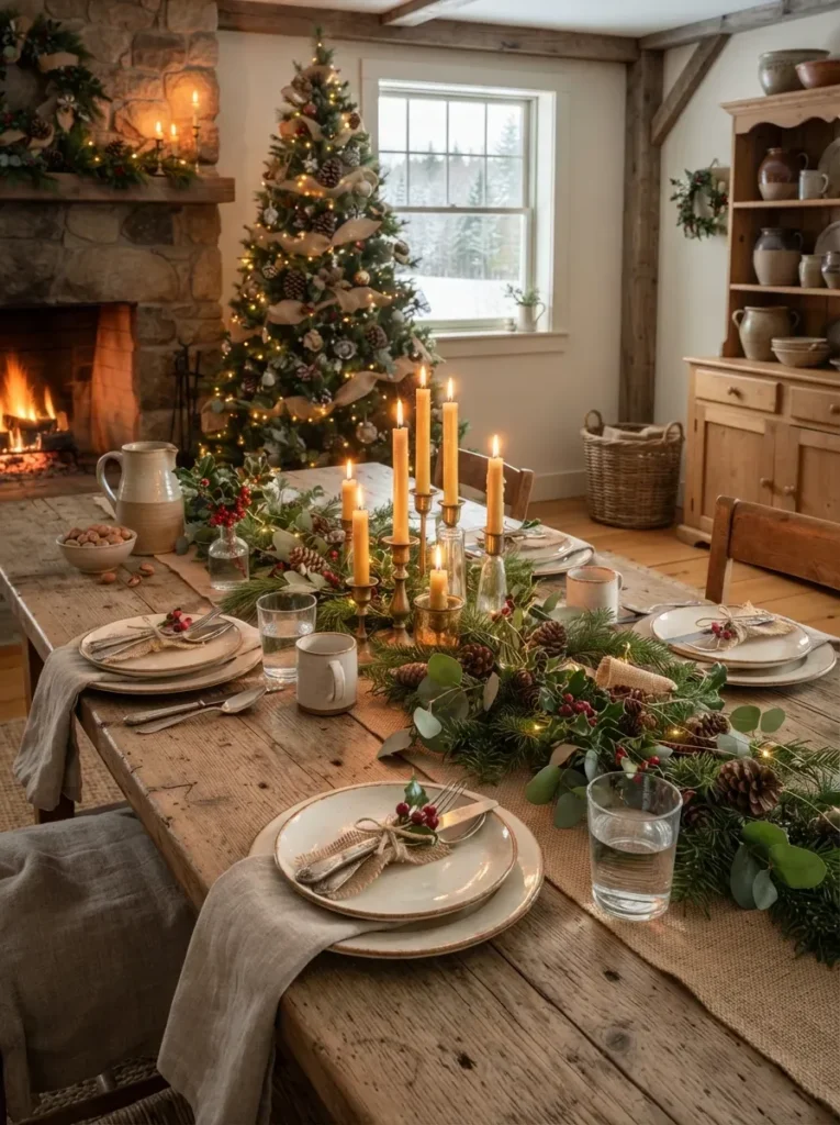 2. Rustic Farmhouse Table