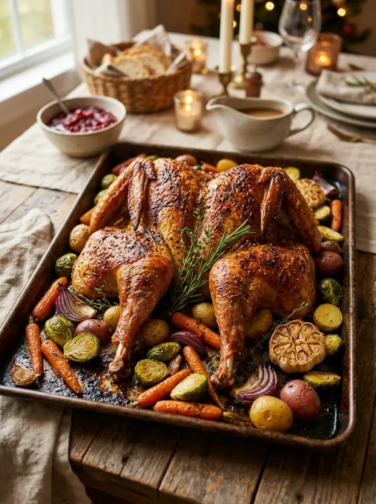 2. Spatchcock Turkey for Faster Cooking