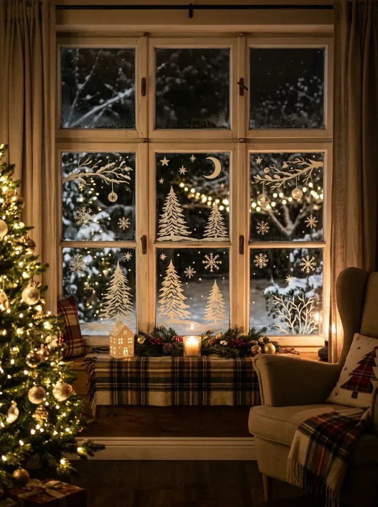 21. Painted Window Silhouettes