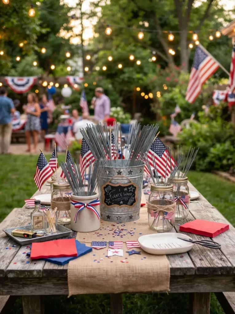 21. Sparkler Station for Guests