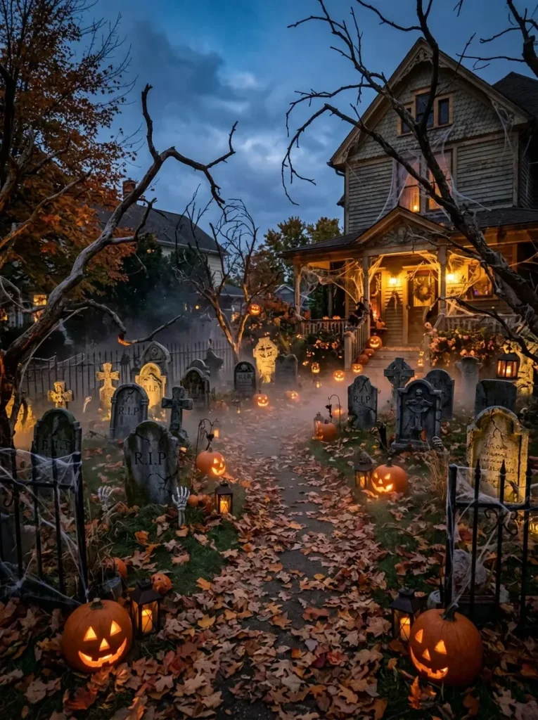 3. Build a Graveyard Scene in Your Yard
