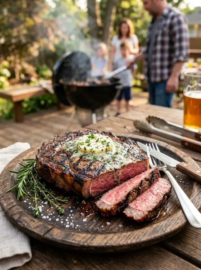 3. Grilled Steak with Garlic Butter