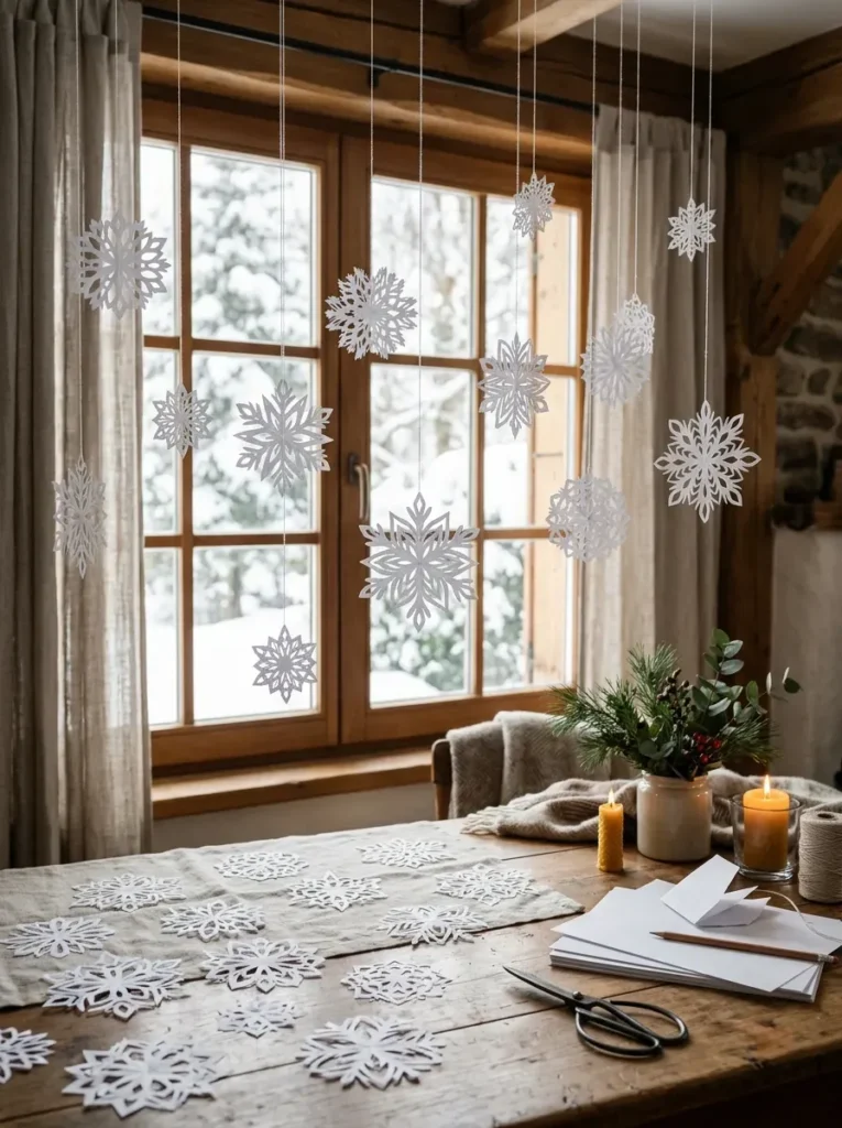 3. Paper Snowflakes