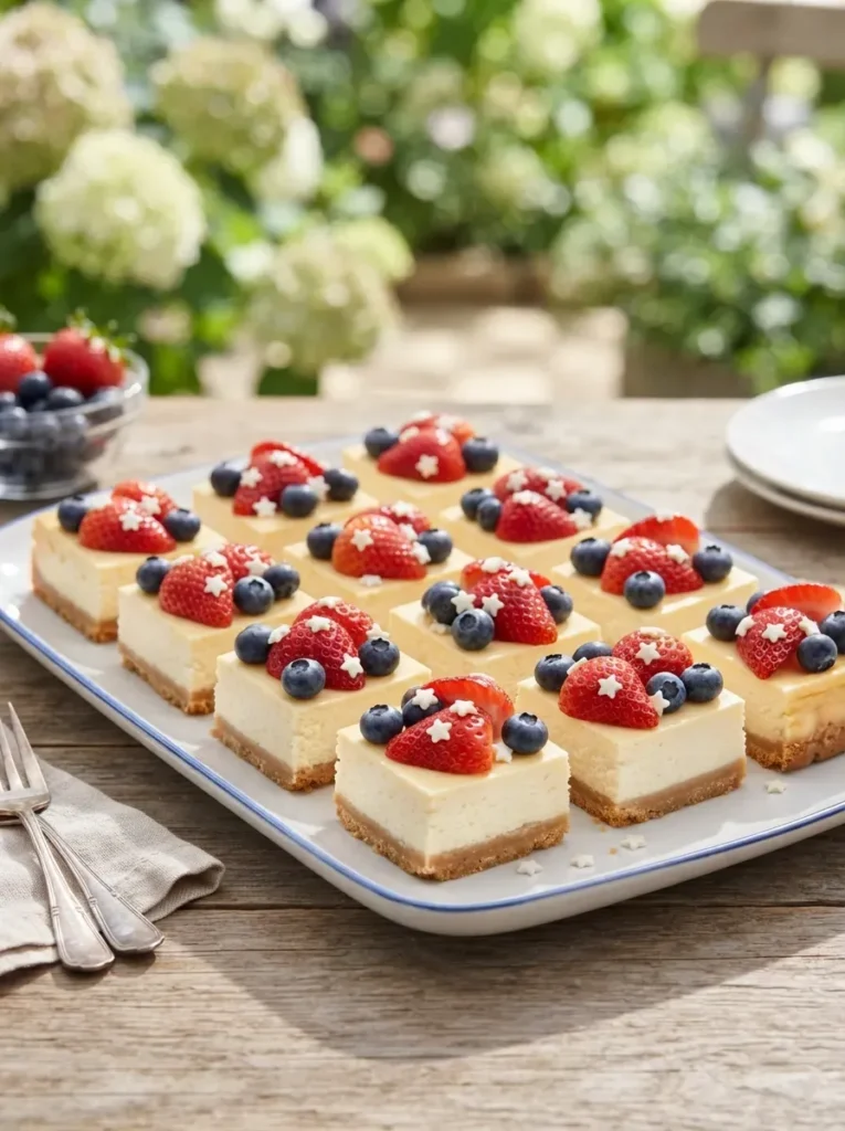 3. Star Spangled Cheesecake Bars