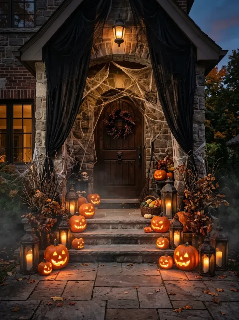 3. Turn Your Entryway Into a Spooky Welcome