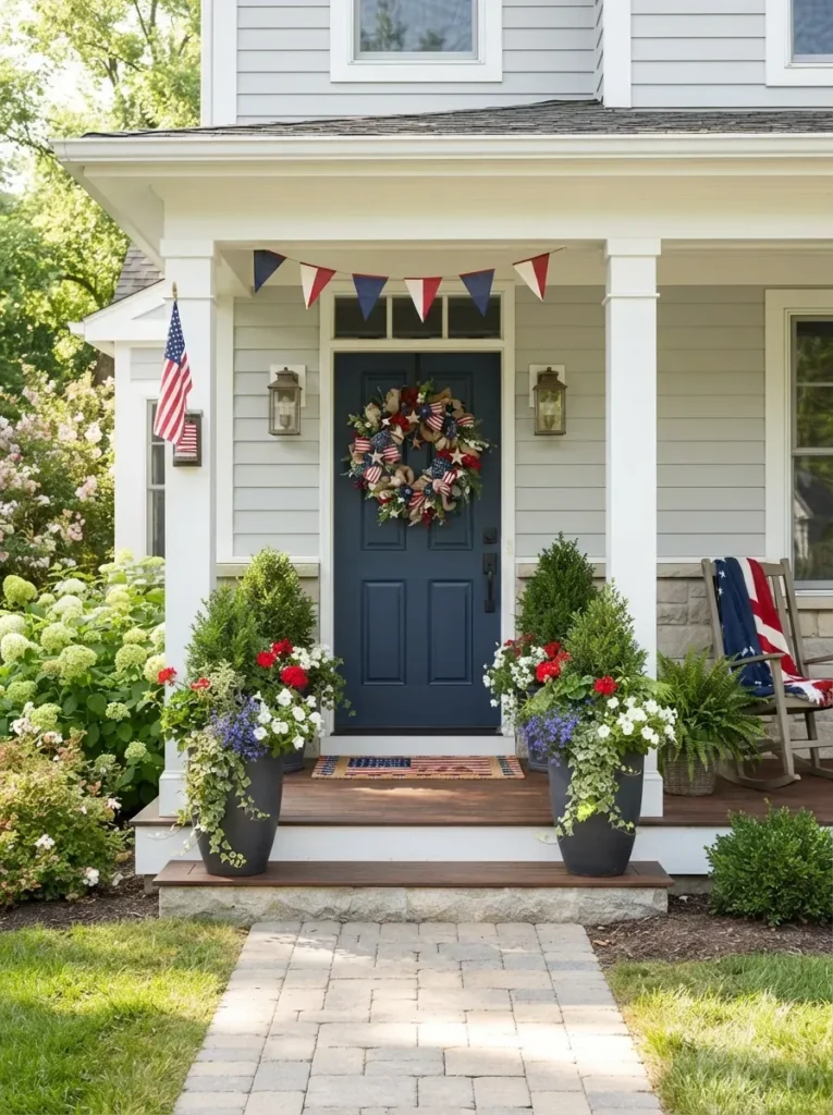 4. Flag Themed Welcome Mat