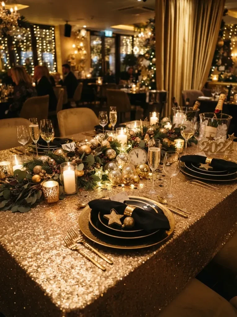 4. Sequin Tablecloths