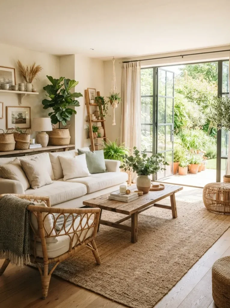 4. Use Natural Materials Like Rattan and Jute