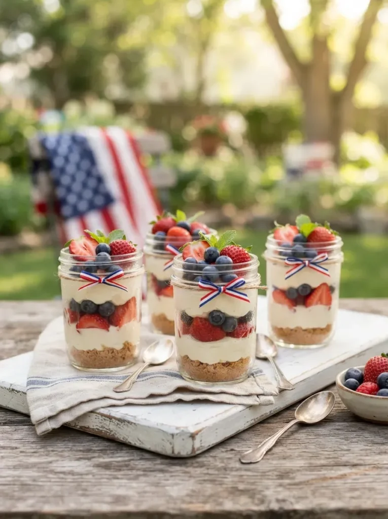 6. No Bake Cheesecake Jars