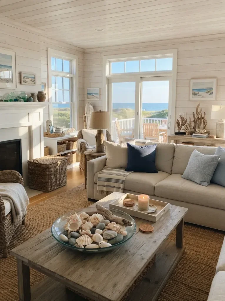 7. Decorate With Seashells and Beach Finds
