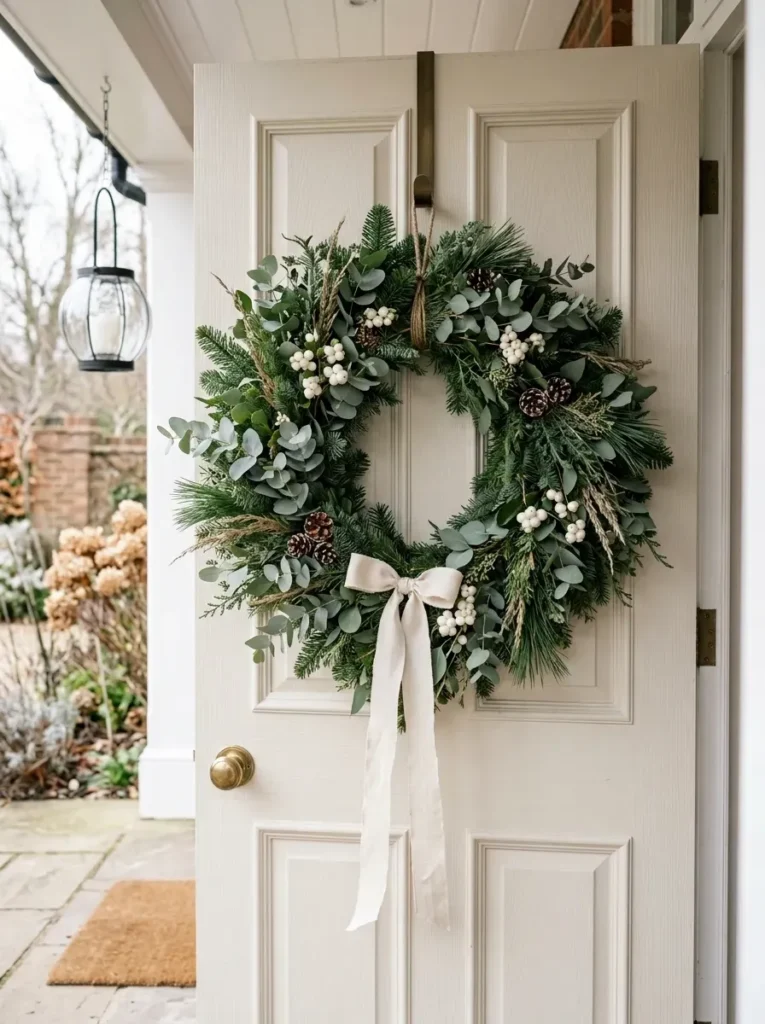 7. Eucalyptus and Greenery Wreath