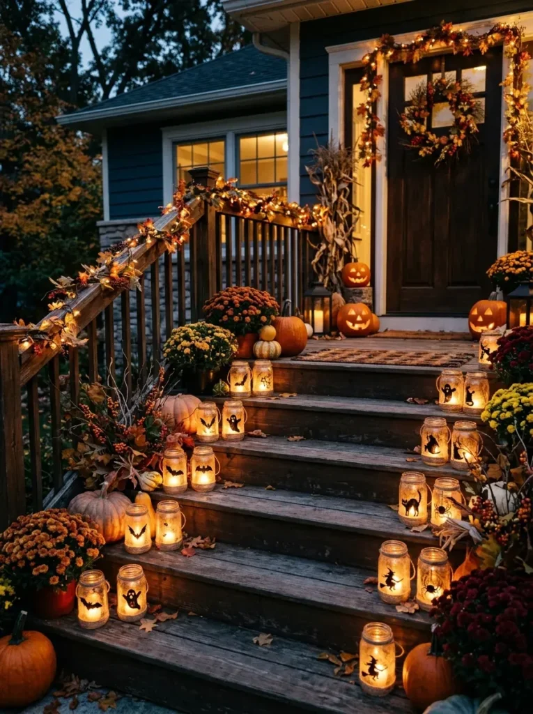 7. Use Mason Jars as Spooky Lanterns