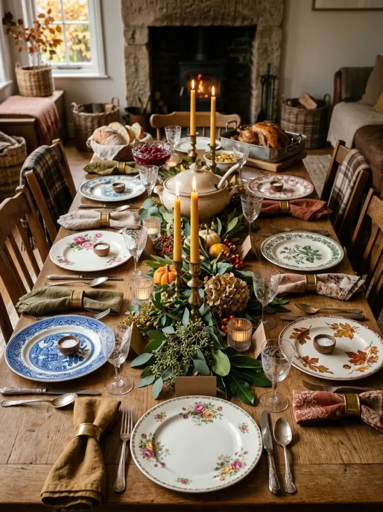 7. Use Mismatched Vintage Plates