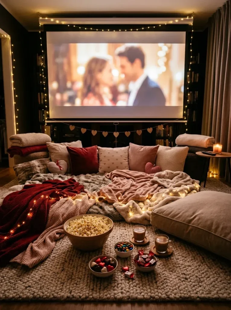 8. Create A Cozy Movie Marathon Night
