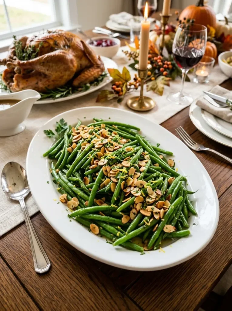 8. Green Bean Almondine