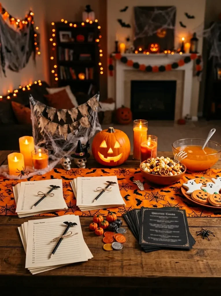 8. Set Up a Halloween Trivia Game