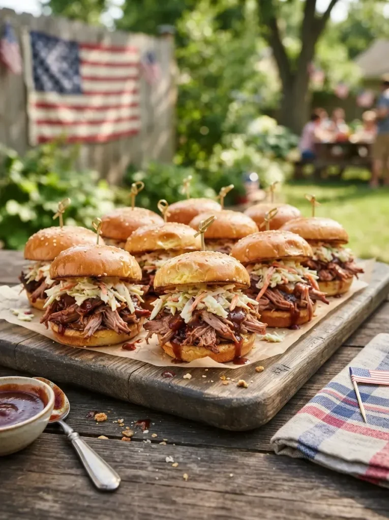 8. Smoked Pulled Pork Sliders