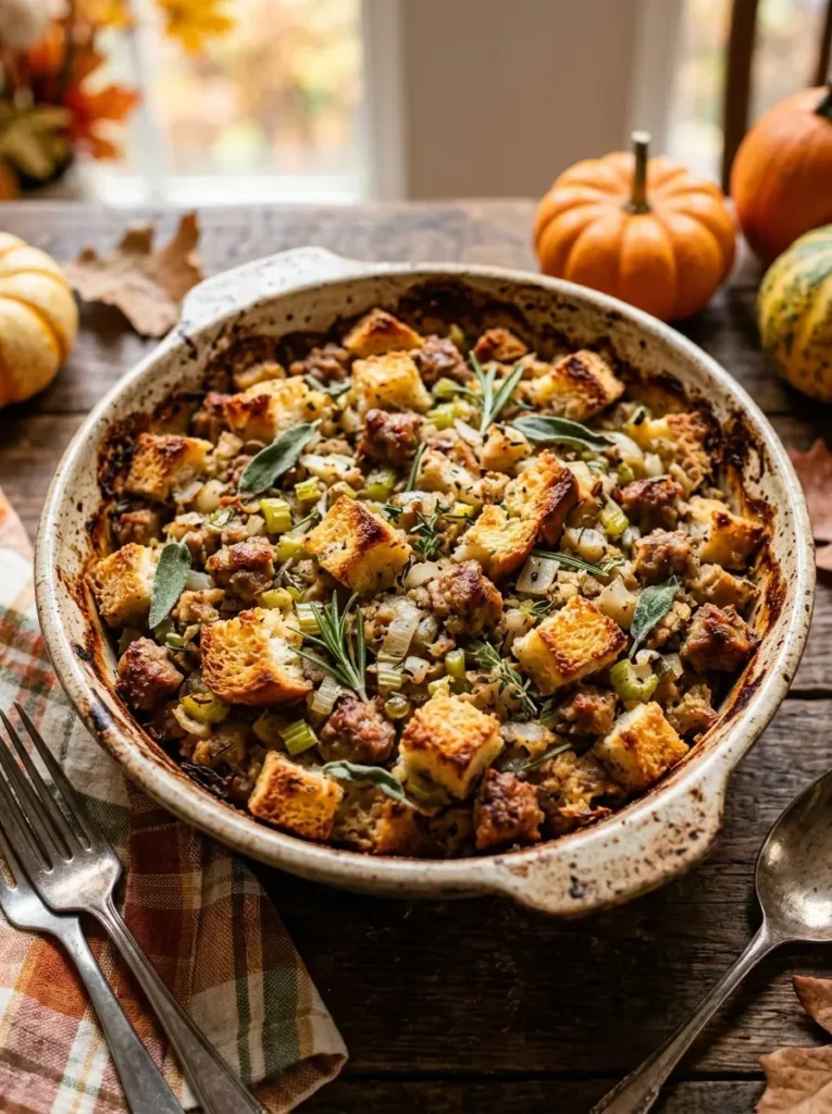 9. Classic Stuffing with Sausage and Herbs