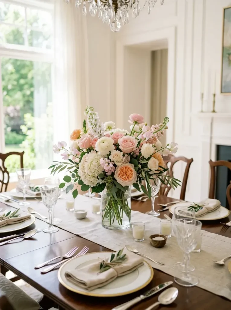 1. Fresh Flower Centerpiece