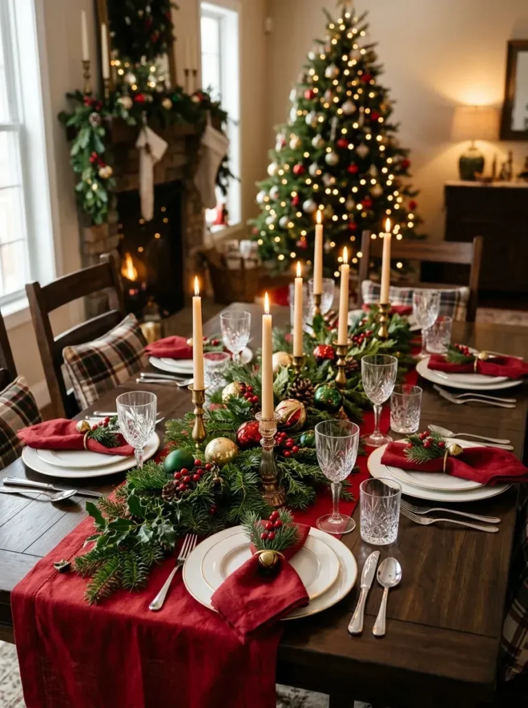 1. Start With a Classic Red and Green Theme