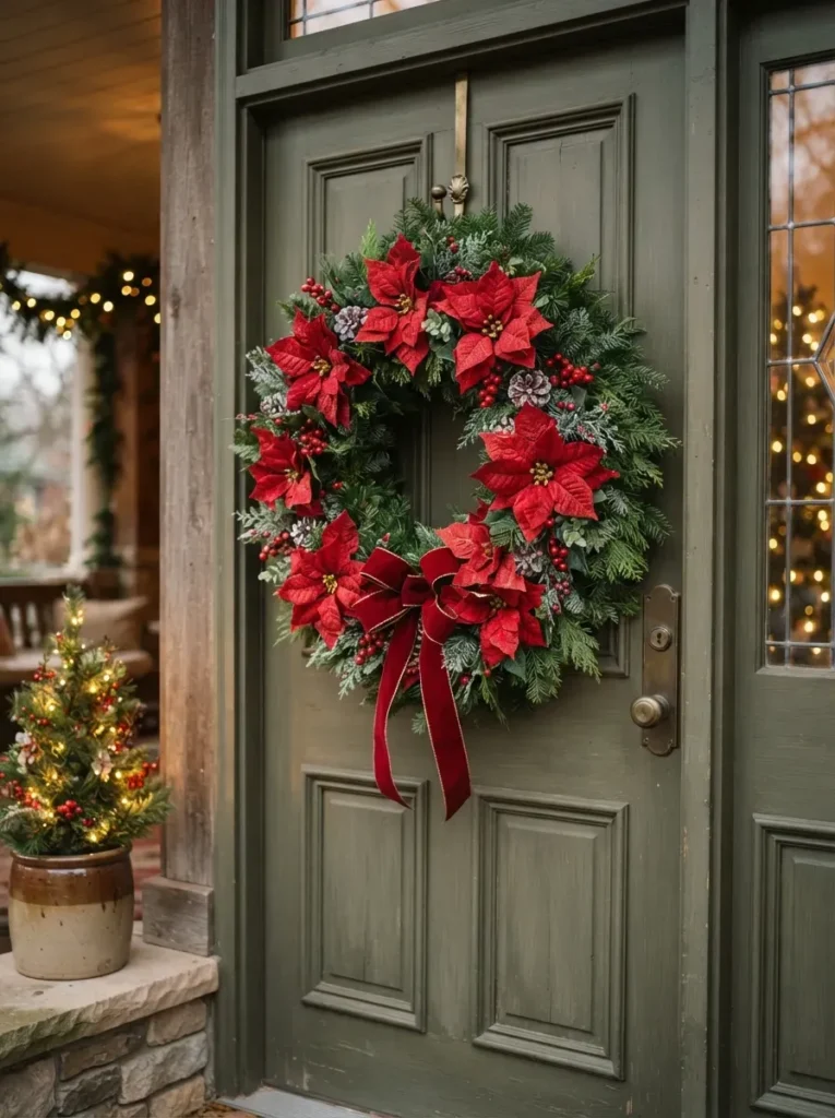 11. Poinsettia Wreath