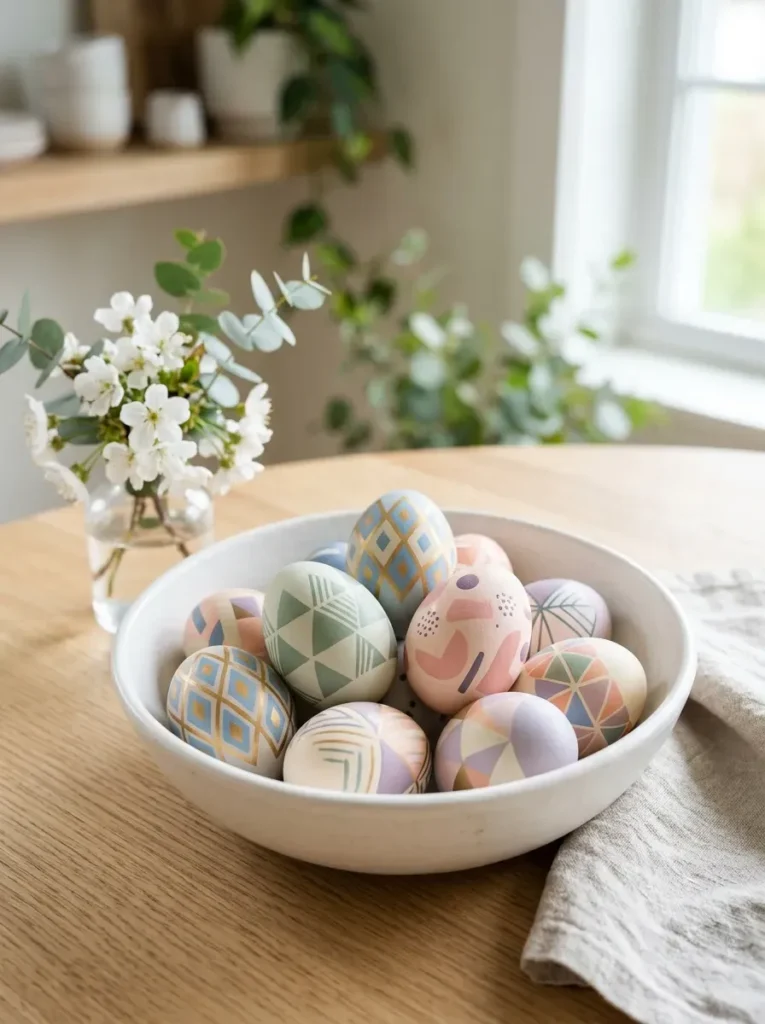 12. Geometric Pattern Eggs