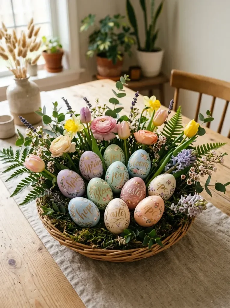 14. Hand Lettered Eggs