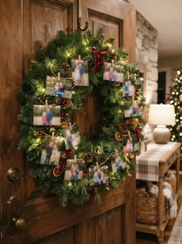 16. Family Photo Wreath