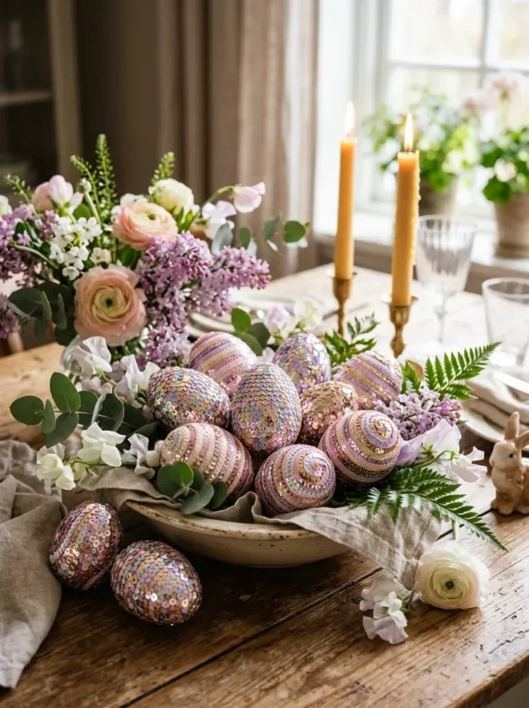 17. Sequin Covered Eggs