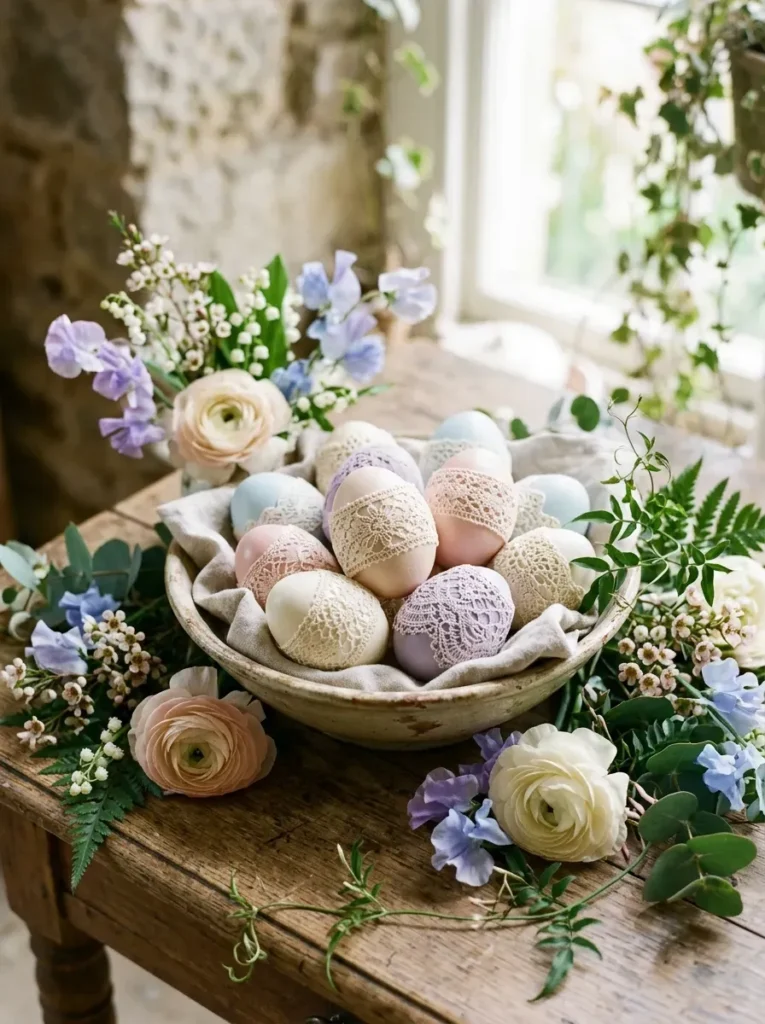 19. Lace Textured Eggs