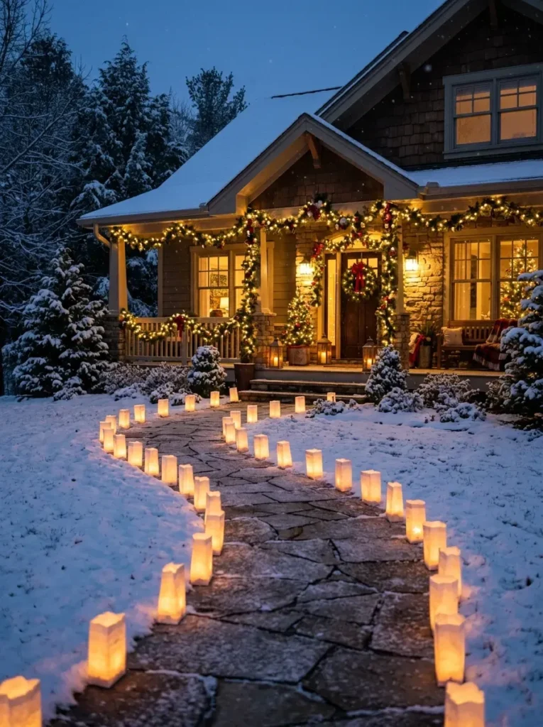 2. Line the Walkway With Luminaries