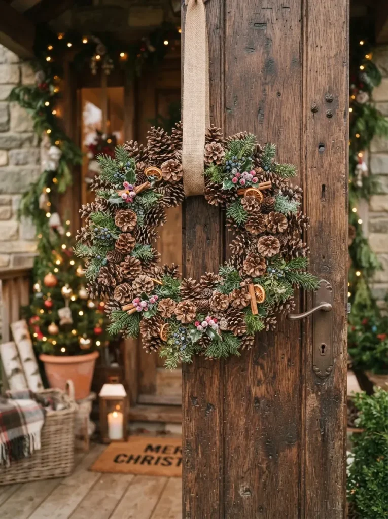 2. Pinecone Wreath